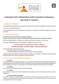 ucca 05 consignes post operatoire apres chir cardiaque